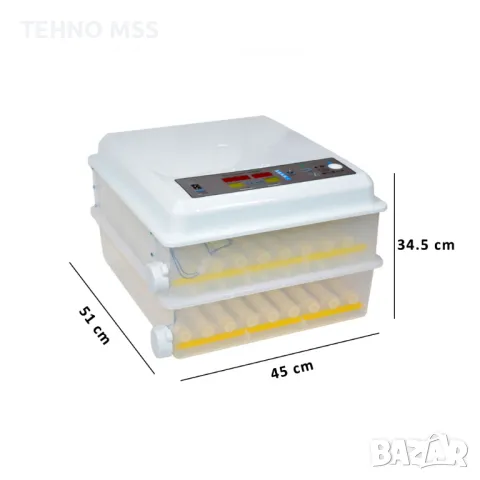 ПРОМО Люпилня, Автоматичен инкубатор MS-120 яйца (DC 12V / AC 220V), снимка 7 - За птици - 47542142
