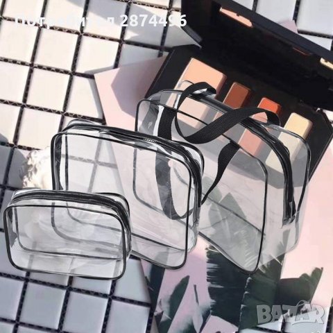 2529 Козметични несесери в три размера - прозрачни, снимка 5 - Други - 35787307