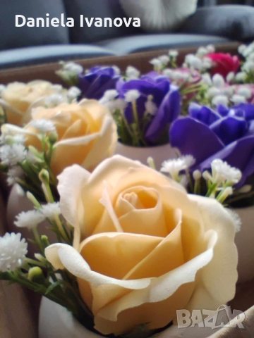 сапунени рози, снимка 4 - Подаръци за жени - 44588086