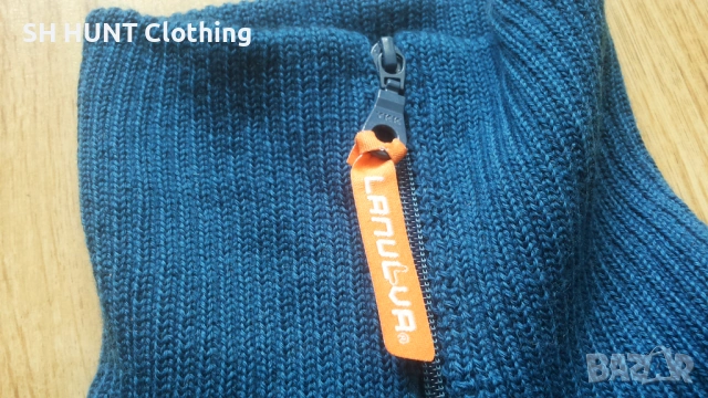 LANULLVA Hustadvika 2.0 Wool Sweater Half Zip Arctic Blue 100% Merino Wool разм L термо блуза - 2213, снимка 6 - Екипировка - 53612229