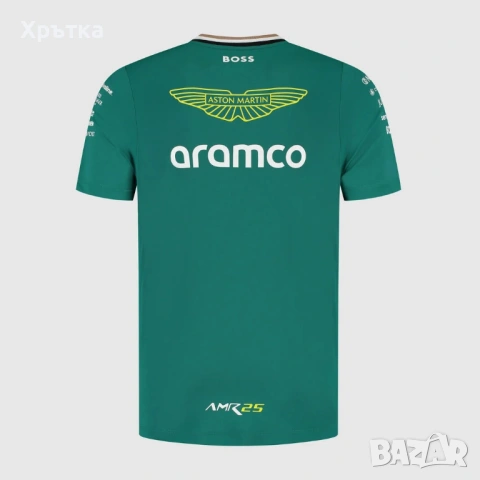 Aston Martin x Hugo Boss F1 Team T-Shirt - Оригинална мъжка тениска, снимка 3 - Тениски - 53477763