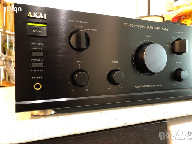 Като нов Akai AM-37, снимка 7 - Ресийвъри, усилватели, смесителни пултове - 41438077