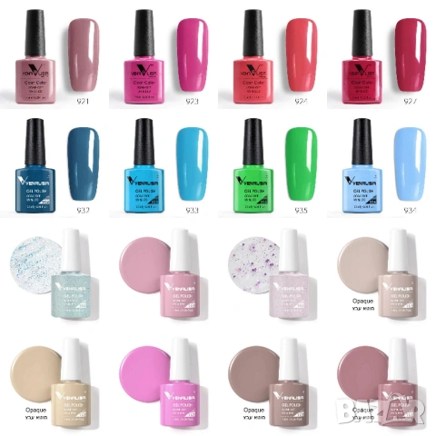 Промо ПАКЕТ 10 броя гел лак Venalisa, снимка 7 - Продукти за маникюр - 53536160