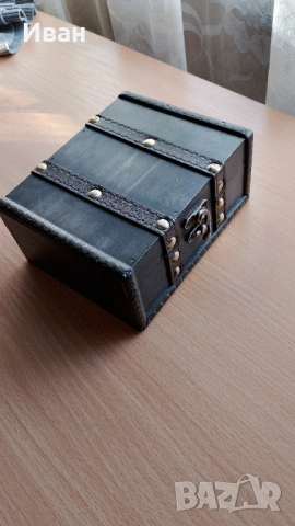 Винтидж дървена кутия за бижута , снимка 2 - Антикварни и старинни предмети - 53341608