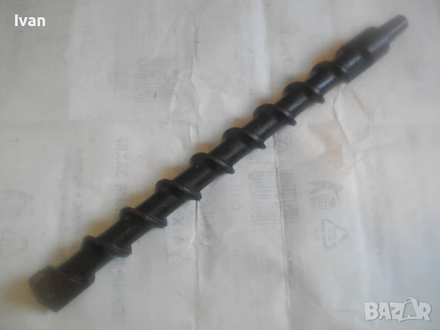 ф35мм ВИДИРАНА БУРГИЯ СВРЕДЛО 42см ЗА ПРОБИВАНЕ СКАЛИ КАМЪК БЕТОН ОТ СТАРОТО КАЧЕСТВО, снимка 3 - Други инструменти - 51010680