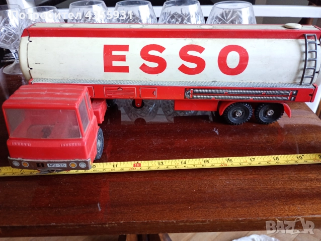 50см Стара играчка камион старинна играчка метален камион  стари играчки камионче, снимка 5 - Колекции - 52160137