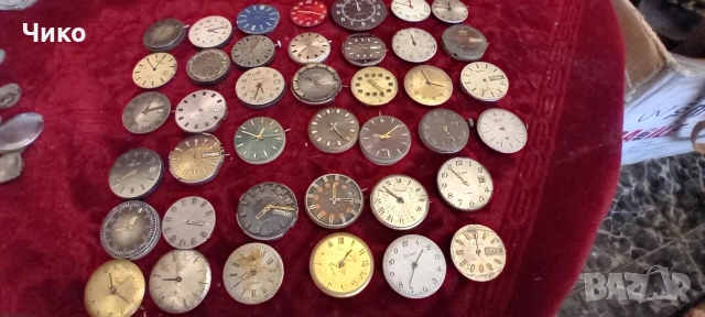 40бр стари механизми от мъжки руски часовници , снимка 2 - Антикварни и старинни предмети - 53784119