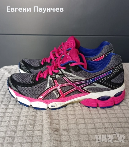 Дамски маратонки Asics gel размер 39.5 в сиво и розово 