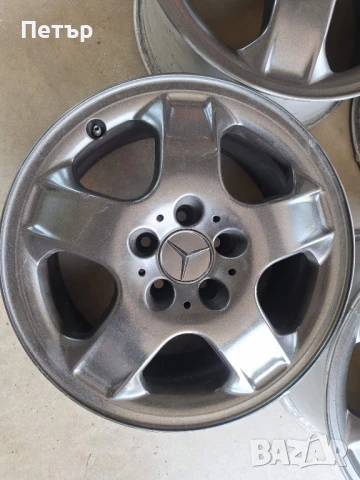 ОРИГИНАЛНИ АЛУМИНИЕВИ ДЖАНТИ МЕРЦЕДЕС ML /W163/-5x112х66.6-17цола, снимка 5 - Гуми и джанти - 51118425