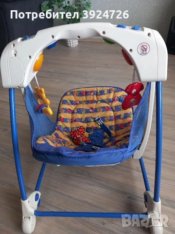 Детско/бебешки музикален шезлонк/, снимка 5 - Детски шезлонги - 53641407
