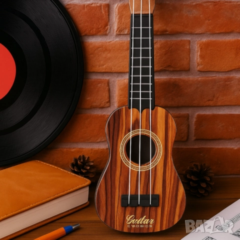 Детска механична китара – Реалистичен дизайн за музикални игри, снимка 2 - Други - 52038047