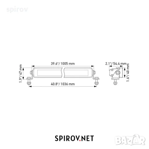 LED бар HELLA Long-range light Black Magic  12/24V 210W 12000lm 5700K, снимка 2 - Части - 55734251