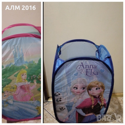 Кош за съхранение на играчки и дрехи Анна и Елза, Принцеси, Мини Маус