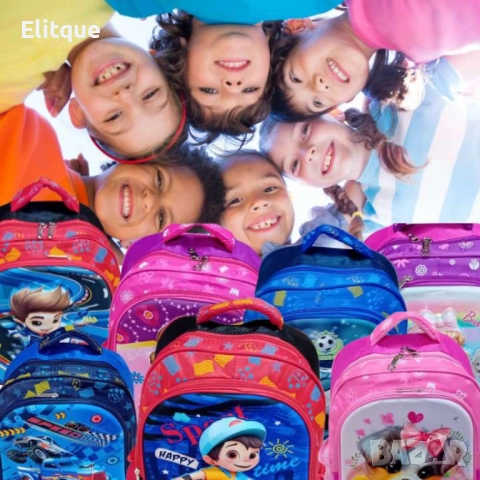 Детска раница с цветен дизайн и различни илюстрации, снимка 5 - Други - 52852169