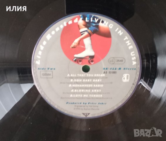 Linda Ronstadt – 1978 - Living In The USA(Asylum Records – AS 53085)(Country Rock,Soft Rock), снимка 6 - Грамофонни плочи - 44826805
