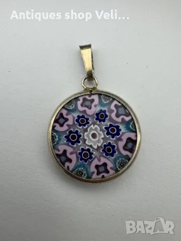 Сребърен медальон MURANO №5949, снимка 2 - Колиета, медальони, синджири - 47409008