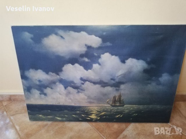 Картина Бриг Меркурий След Победата На Два Турски Кораба“, снимка 1