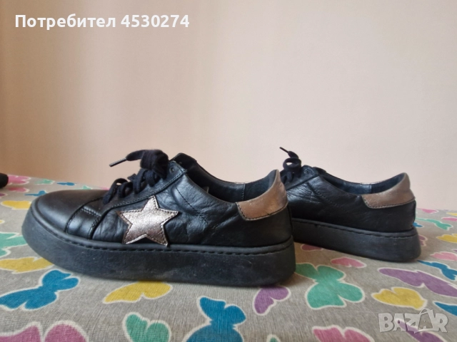 Дамски кожени обувки, снимка 2 - Дамски ежедневни обувки - 52532364