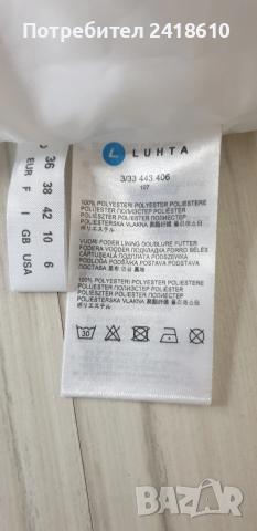 Luhta Sport Long Womens Size 36 - S НОВО! ОРИГИНАЛ! Дамско Яке - мембрана !, снимка 10 - Якета - 53482150