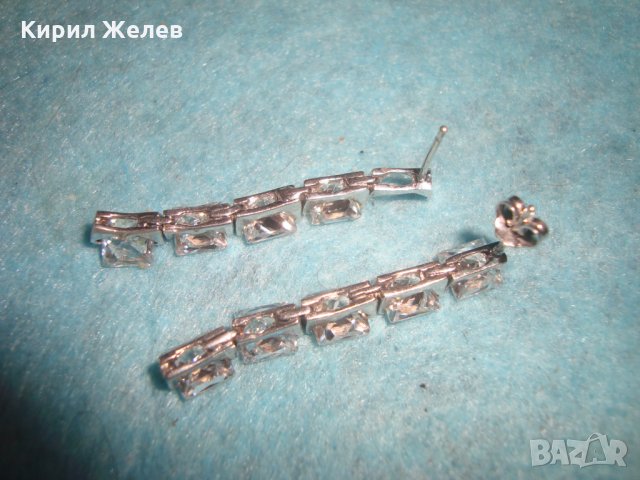 СРЕБЪРНИ КРИСТАЛНИ БЕЛ ЕПОК СТИЛ ВИНТИДЖ СКЪПОЦЕННИ ОБЕЦИ 25654, снимка 15 - Антикварни и старинни предмети - 35736280