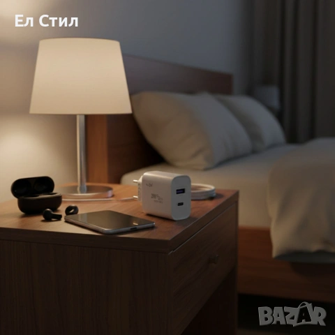 Адаптер за бързо зареждане KLGO PD-300, USB-A/USB-C, FAST CHARGING 20W, снимка 3 - Резервни части за телефони - 53420116