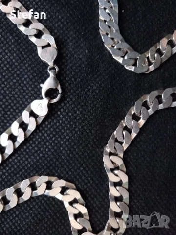 Сребърни Ланци и Кръст, снимка 13 - Колиета, медальони, синджири - 49492740