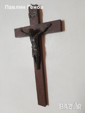 Стар кръст , Исус Христос 25х12.5см, снимка 2 - Други ценни предмети - 41394435