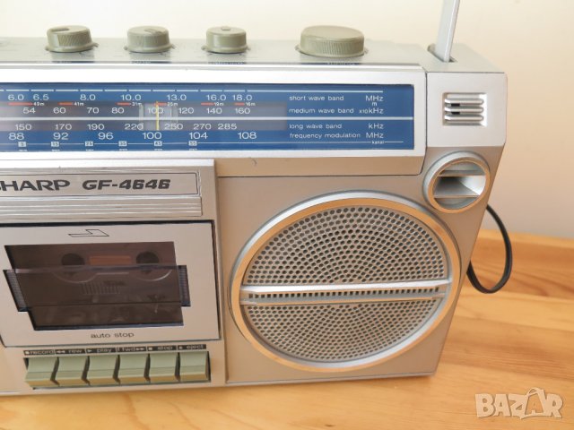 SHARP GF-4646 Vintage Boombox, снимка 5 - Радиокасетофони, транзистори - 41992785