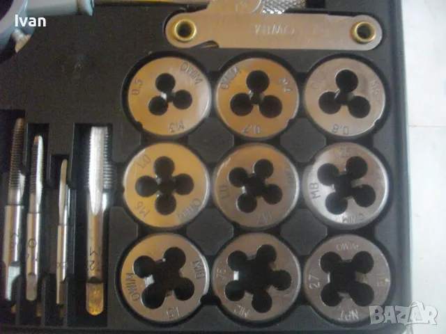 НОВ ПЪЛЕН КОМПЛЕКТ РЕЗБОНАРЕЗНИ МЕТЧИЦИ И ПЛАШКИ М3-М12 В МЕТАЛНА КУТИЯ PARKSIDE ЗА РЕЗБИ, снимка 17 - Други инструменти - 49775266