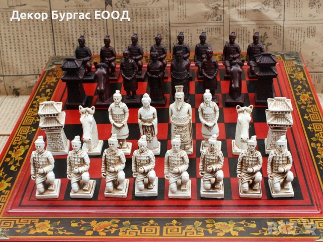 ЛУКСОЗЕН КОЛЕКЦИОНЕРСКИ ШАХ „ТЕРАКОТЕНА АРМИЯ НА ЦИН ШИХУАН“, снимка 4 - Антикварни и старинни предмети - 53095673