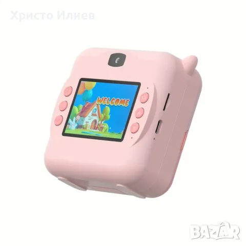 Детска камера с незабавен печат комплект с хартия Детски фотоапарат с моментален печат селфи камера , снимка 9 - Образователни игри - 49446088