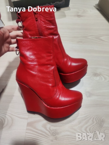 Дамски боти Nikels- естествена кожа