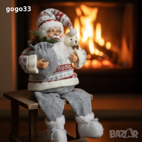голям Дядо Коледа с торба , снимка 2 - Декорация за дома - 52587796