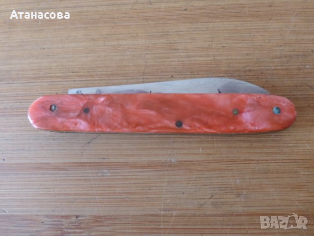 Джобно ножче 1 острие оранж, снимка 7 - Ножове - 41637702
