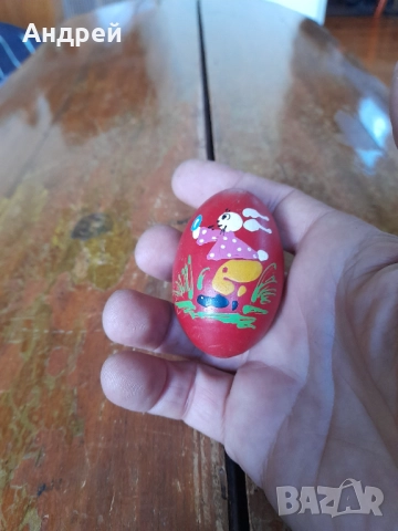 Старо дървено яйце #6, снимка 2 - Колекции - 52324032