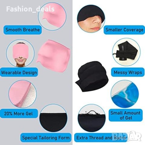 Нова Шапка за облекчаване на мигрена главоболие/Облекчава стреса Подпухнали Очи, снимка 5 - Други - 41380656