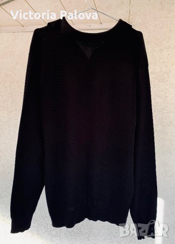 Черна блуза с копчета копринен трикотаж Германия, снимка 8 - Блузи - 44457864