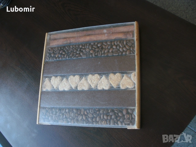 Поднос за кафе и топли напитки - модерен арт дизайн !, снимка 3 - Декорация за дома - 53759403