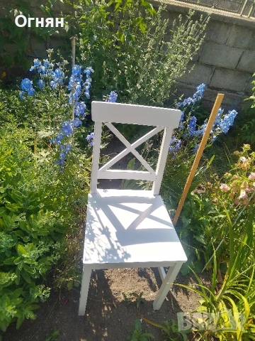 Нови дървени кухненски бели столове последни 2 броя, снимка 5 - Столове - 50765090