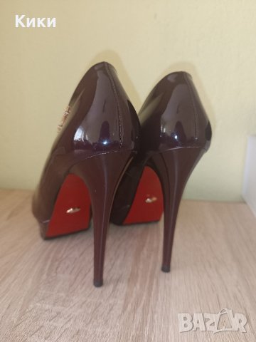 Дамски обувки на висок ток Liici (цвят бордо, 38 размер), снимка 2 - Дамски обувки на ток - 44339056