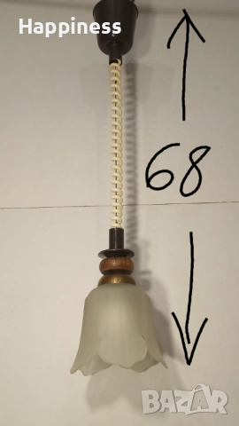 Абажур (Пендел) с Нова LED крушка E27, снимка 2 - Лампи за таван - 52268878