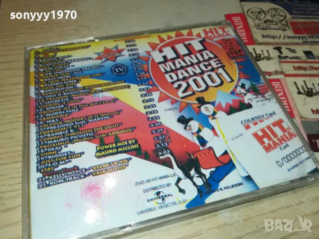 HIT MANIA DANCE 2001 CD 0205251538, снимка 13 - CD дискове - 50128382