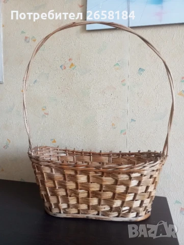 Плетена кошница 36/20см.вис.50см, снимка 2 - Декорация за дома - 50653851