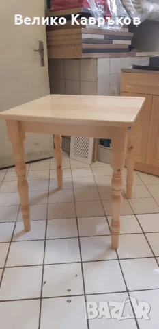 Маса от масив-70х70см, снимка 3 - Маси - 51146302