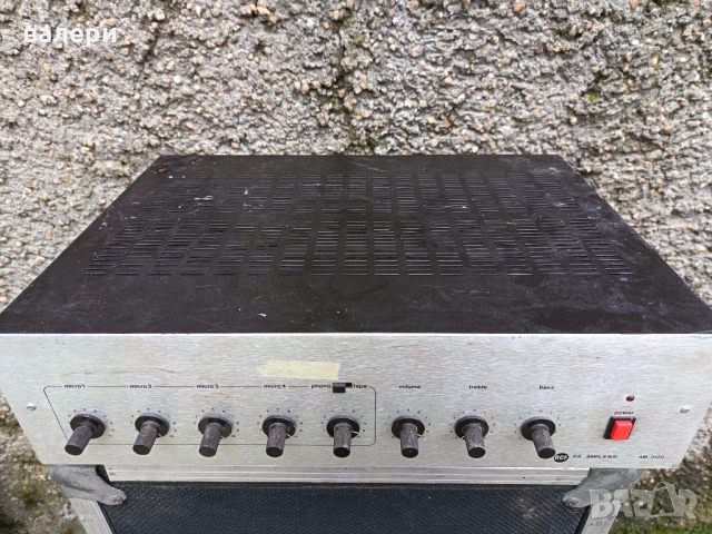 Тежък усилвател от Германия, снимка 2 - Ресийвъри, усилватели, смесителни пултове - 53685362