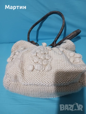 Плетена чанта , снимка 4 - Чанти - 53661121