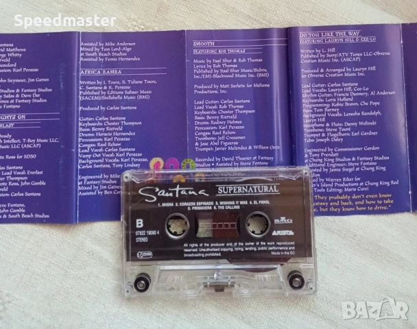 Santana - Supernatural, снимка 2 - Аудио касети - 51440492