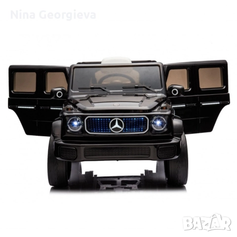 Акумулаторен джип Mercedes EQG Electric G-Class 12V с отварящи се врати меки гуми 4x4, снимка 5 - Коли, камиони, мотори, писти - 52859282