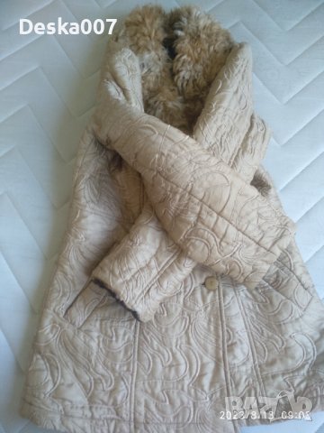 Дамско палто с яка пух, снимка 6 - Палта, манта - 41839837