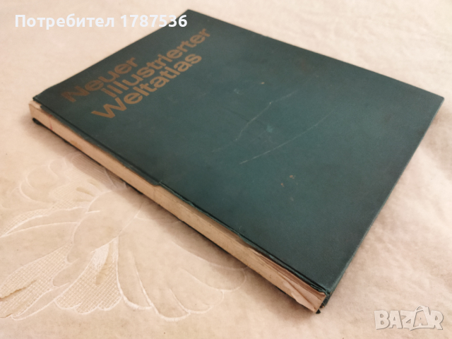 Стар немски атлас 1966, снимка 3 - Антикварни и старинни предмети - 44517895
